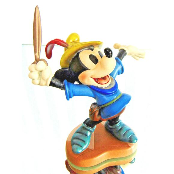NEW Disney MICKEY MOUSE Brave Little Tailor FIGURINE & BOOK Peter Pan Sword WDCC - Picture 9 of 12
